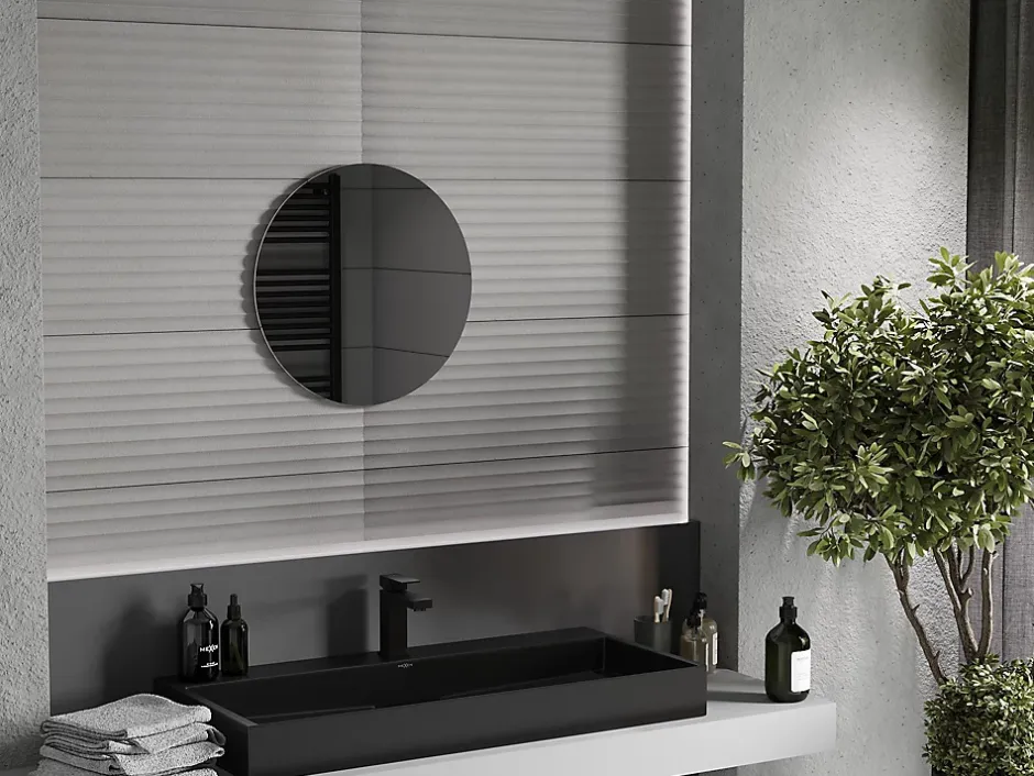 Silla Global SILLA Miroir mural rond, 50 cm, sans cadre