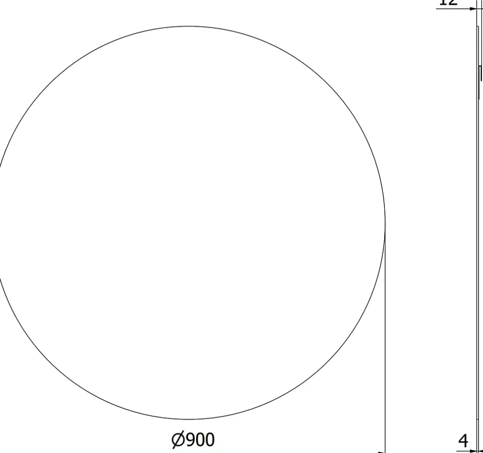 Silla Global SILLA Miroir mural rond, 90 cm, sans cadre* Miroir Grossissant