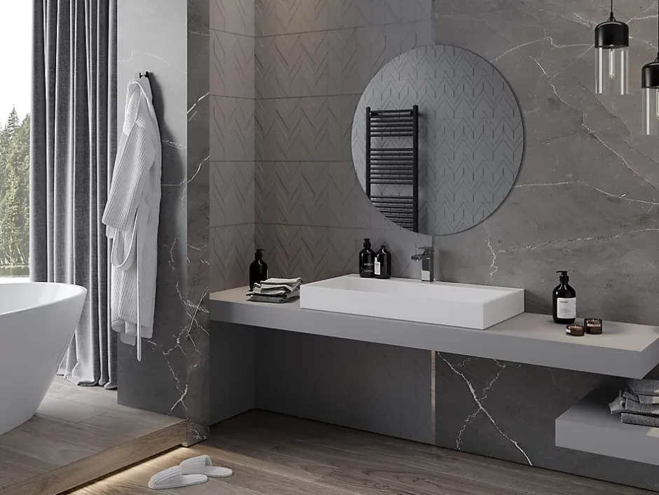 Silla Global SILLA Miroir mural rond, 90 cm, sans cadre* Miroir Grossissant