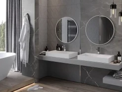 Silla Global SILLA Miroir mural rond, 70 cm, cadre blanc* Miroir Grossissant