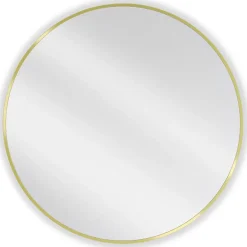 Silla Global SILLA Miroir mural rond, 80 cm, cadre doré