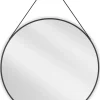 Silla Global SILLA Miroir mural rond, 80 cm, cadre noir