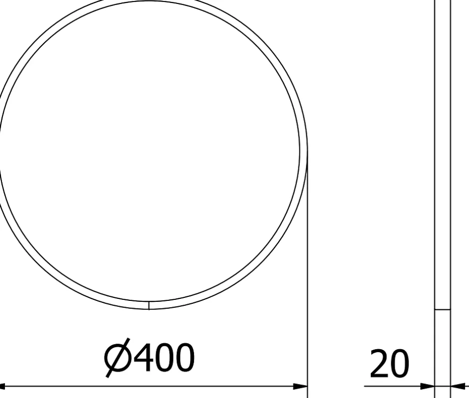 Silla Global SILLA Miroir mural rond, 40 cm, cadre doré* Miroir Grossissant