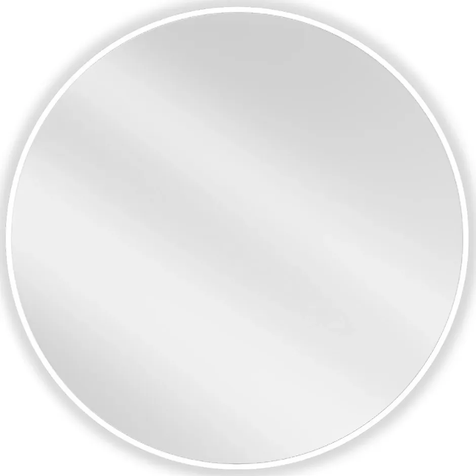 Silla Global SILLA Miroir mural rond, 80 cm, cadre blanc* Miroir Grossissant