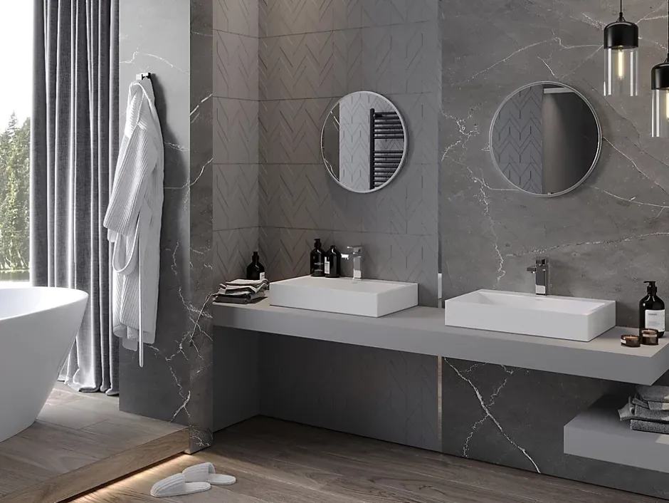 Silla Global SILLA Miroir mural rond, 30 cm, cadre chromé