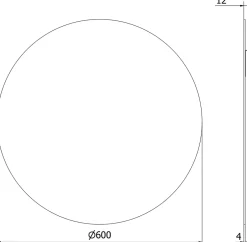 Silla Global SILLA Miroir mural rond, 60 cm, sans cadre* Miroir Grossissant