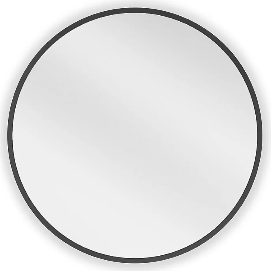 Silla Global SILLA Miroir mural rond, 45 cm, cadre noir* Miroir Grossissant