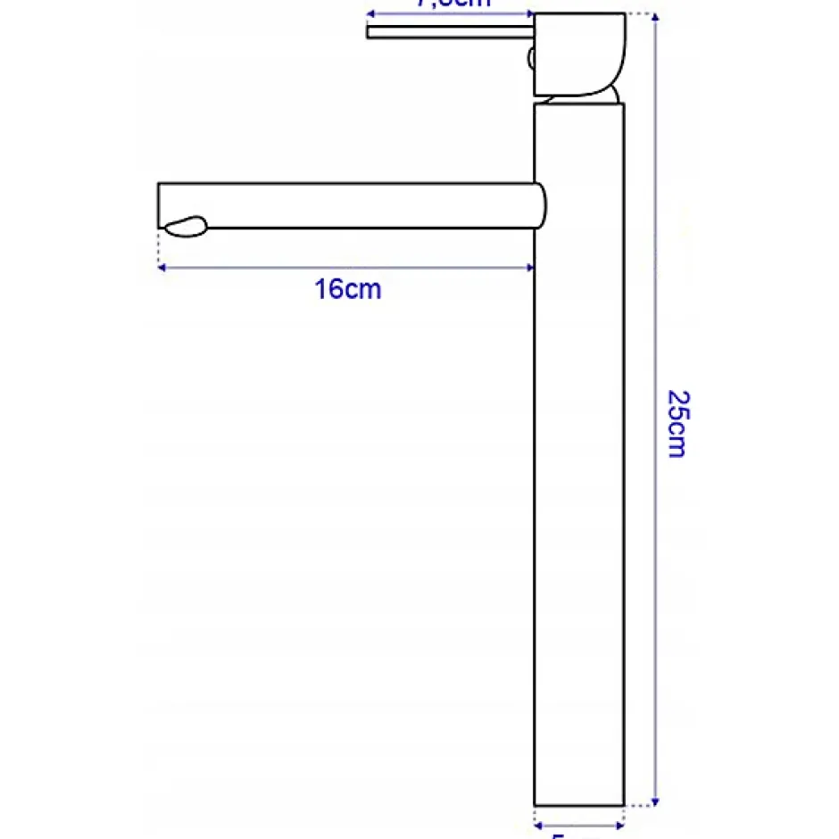 Silla Global SILLA Mitigeur lavabo moderne bec haut en Laiton, économie d'eau, Doré* Robinet Lavabo Et Vasque