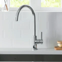 Silla Global SILLA Mitigeur lavabo moderne en Laiton, économie d'eau, Chromé* Robinet Lavabo Et Vasque