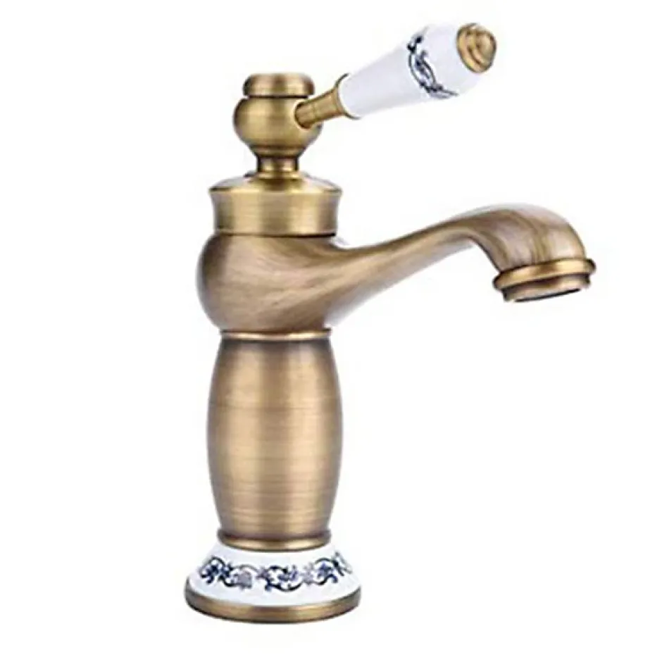 Silla Global SILLA Mitigeur lavabo retro en Laiton, économie d'eau, Vintage doré* Robinet Lavabo Et Vasque