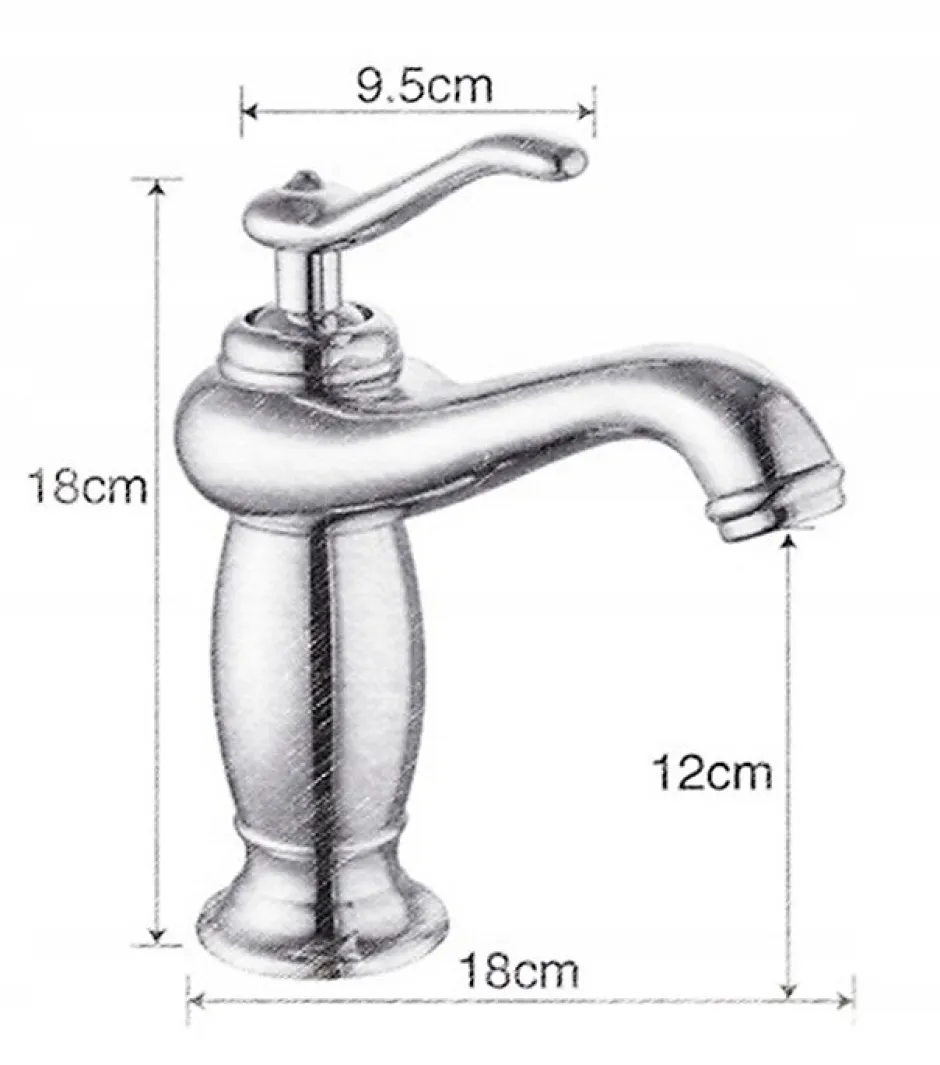 Silla Global SILLA Mitigeur lavabo retro en Laiton, économie d'eau, Vintage doré* Robinet Lavabo Et Vasque