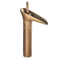 Silla Global SILLA Mitigeur lavabo retro bec haut en Laiton, économie d'eau, Vintage doré* Robinet Lavabo Et Vasque