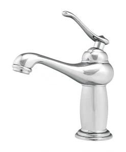 Silla Global SILLA Mitigeur lavabo retro en Laiton, économie d'eau, Chromé