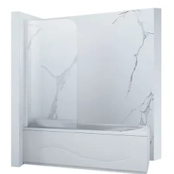 Silla Global SILLA Pare baignoire MARION 1 battant 70 x 140 cm mobile Blanc