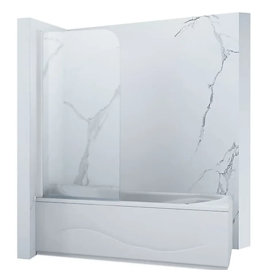 Silla Global SILLA Pare baignoire MARION 1 battant 70 x 140 cm mobile Blanc