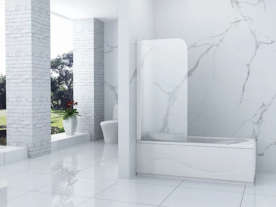Silla Global SILLA Pare baignoire MARION 1 battant 70 x 140 cm mobile Blanc