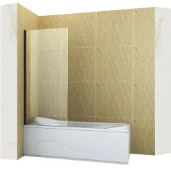 Silla Global Silla Pare-baignoire ASTON, fixe 80x150 cm, Noir