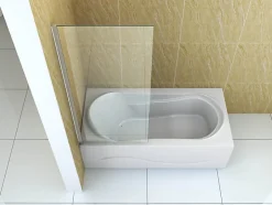 Silla Global Silla Pare-baignoire ASTON, fixe, 50x150 cm, Chromé