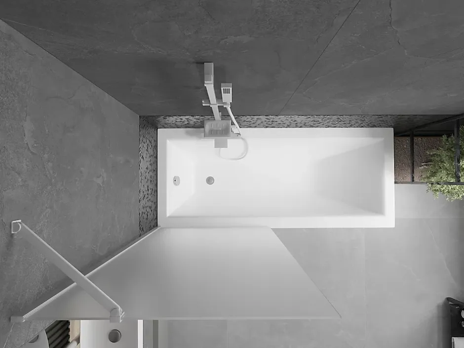 Silla Global Silla Pare-baignoire fixe, 80x150 cm, Blanc* Pare-Baignoire