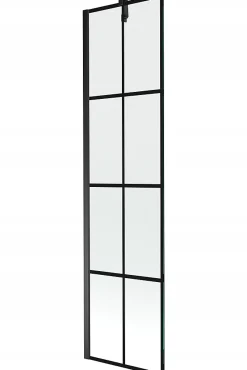 Silla Global Silla Pare-baignoire fixe, 50x150 cm, Noir