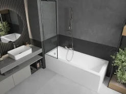 Silla Global Silla Pare-baignoire fixe, 50x150 cm, Chromé