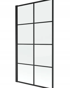 Silla Global Silla Pare-baignoire fixe, 80x140 cm, Noir* Pare-Baignoire