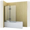 Silla Global Silla Pare-baignoire GARETT, fixe, 100x150 cm, Noir