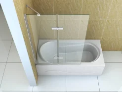 Silla Global Silla Pare-baignoire GARETT, fixe, 120x150 cm, Chromé* Pare-Baignoire