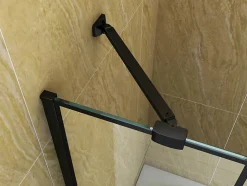 Silla Global Silla Pare-baignoire MADISON+, fixe, 80x140 cm, Noir