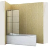 Silla Global Silla Pare-baignoire MADISON+, fixe, 60x140 cm, Noir