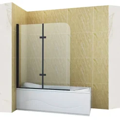 Silla Global Silla Pare-baignoire MARION, pivotant, 120x140 CM, Noir* Pare-Baignoire