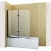 Silla Global Silla Pare-baignoire MARION, pivotant, 100x140 CM, Noir