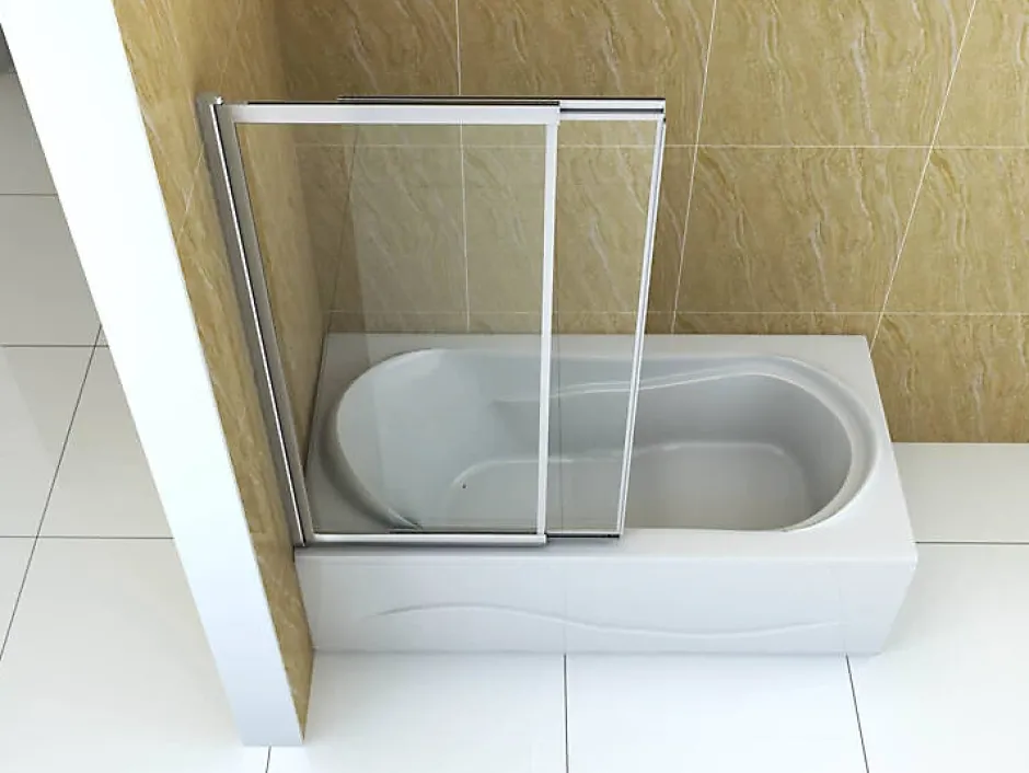 Silla Global Silla Pare-baignoire SPENCER, rabattable, 120x150 CM, Chromé* Pare-Baignoire