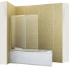 Silla Global Silla Pare-baignoire SPENCER, rabattable, 120x150 CM, Doré brossé* Pare-Baignoire