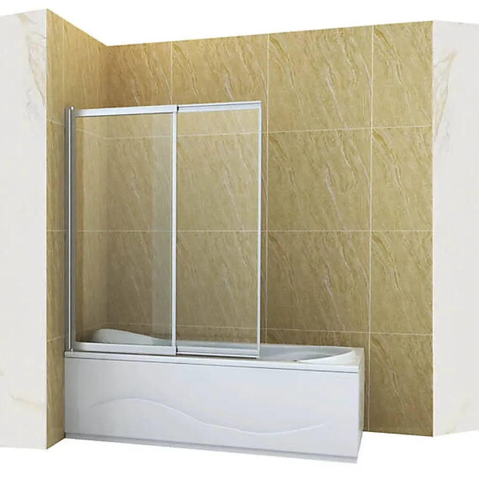Silla Global Silla Pare-baignoire SPENCER, rabattable, 100x150 CM, Chromé* Pare-Baignoire