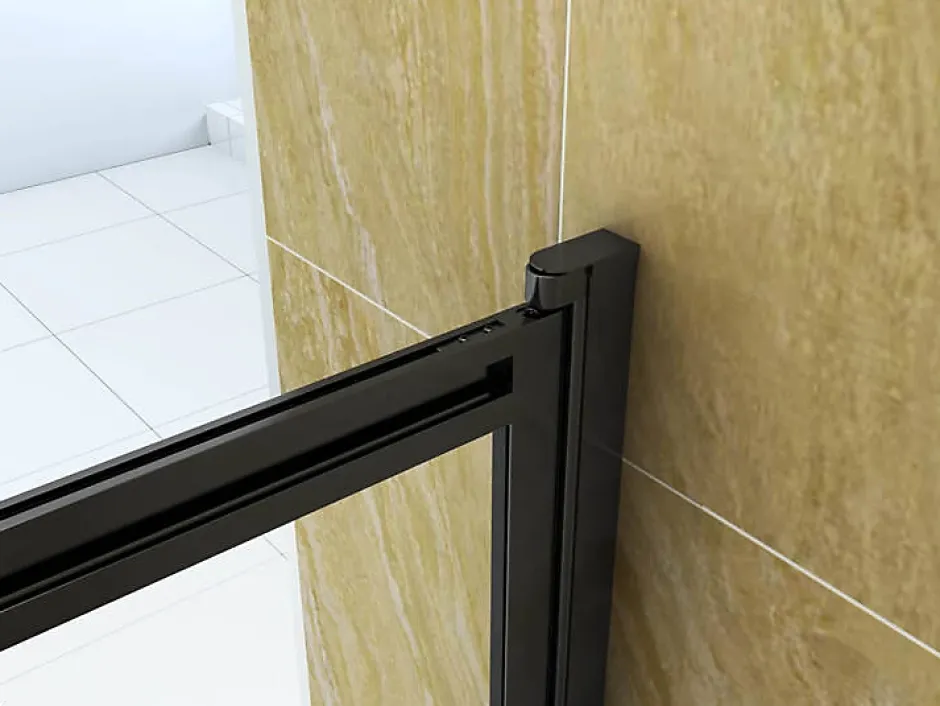 Silla Global Silla Pare-baignoire SPENCER, rabattable, 85x150 CM, Noir