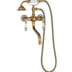 Silla Global SILLA Robinet De Baignoire en Laiton retro, mural, ancien doré* Robinet De Baignoire