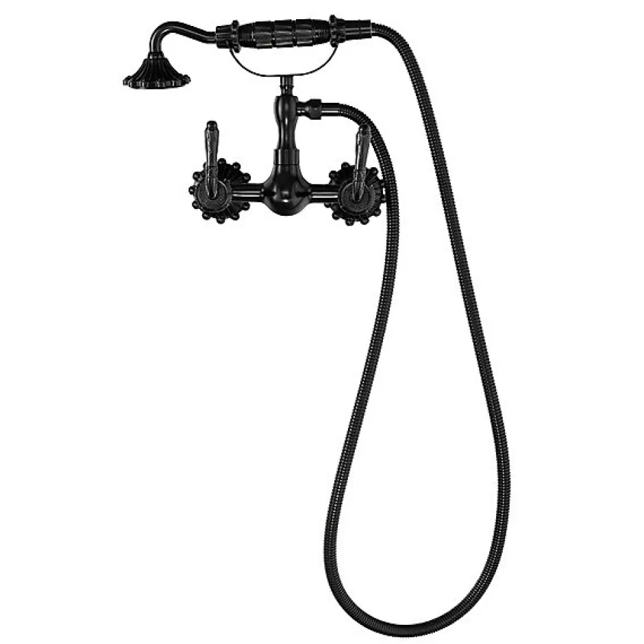 Silla Global SILLA Robinet De Baignoire en Laiton retro, mural, noir