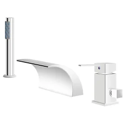 Silla Global Silla Robinet De Baignoire en Laiton sur plage 3 trous, Chrome* Robinet De Baignoire