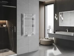 Silla Global Silla Sèche-serviettes eau chaude 433W 90x60x5,6cm, Blanc