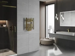 Silla Global Silla Sèche-serviettes eau chaude 141W 50x40x4,4cm, Doré* Sèche-Serviettes Eau Chaude