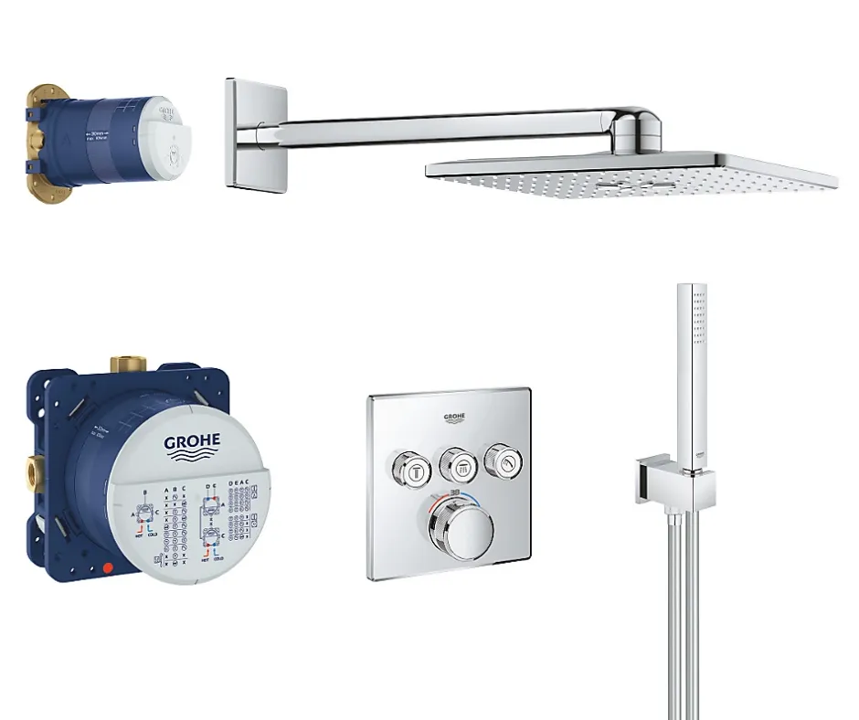 Grohe SmartControl Set de douche + accessoire anticalcaire WashBall offerte (34712000)