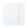 Sobuy Armoire Murale avec Miroir, 1 Porte 3 Compartiments, Étagères Réglables, Blanche