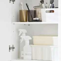 Sobuy Armoire Murale avec Miroir, 1 Porte 3 Compartiments, Étagères Réglables, Blanche