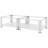 Ml-Design Socle machine à laver double avec étagère base sèche-linge blanc 150 kg/support* Etendoir À Linge