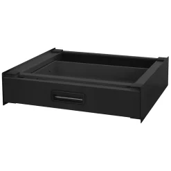 Ml-Design Socle pour machine à laver en acier noir accessoire avec tiroir 60,5x54x15 cm* Etendoir À Linge