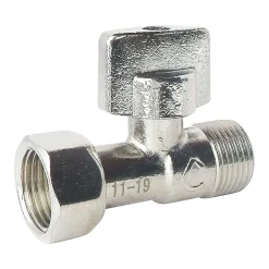 Somatherm for you - Robinet d'arrêt droit pour WC - Ecrou tournant 3/8 - Poignée 1/4 de tour* Chasse D'Eau