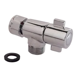 Somatherm for you - Robinet de WC 1/4 de tour équerre Design chromé M12/17 - Ecrou Prisonnier 12/17