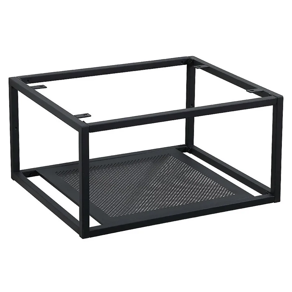 Mob-In Structure métallique noir mat à suspendre - pour plan de toilette - 60 cm WILL* Etagère Salle De Bains