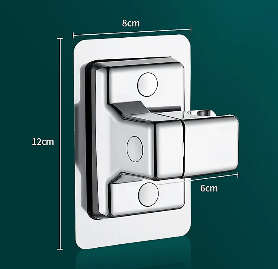 Deko Support de douche étanche à angle réglable, sans perçage (argent)